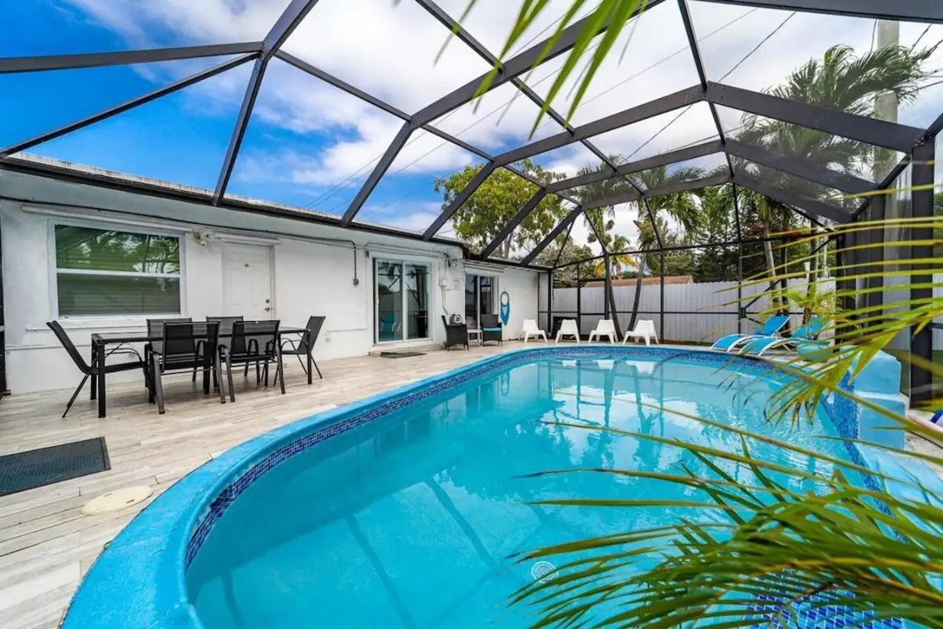 Private Heated Pool Villa In Ftl Near Beach Fort Lauderdale Extérieur photo